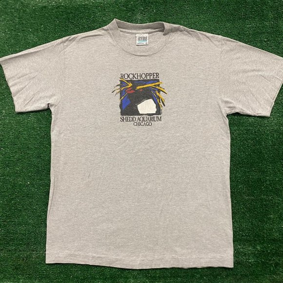 Vintage 80s Penguin Nature Shirt Single Stitch Animal Tee - Picture 1 of 6